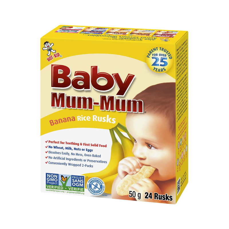 Hot Kids Baby Mum Mum Banana Rice Rusks