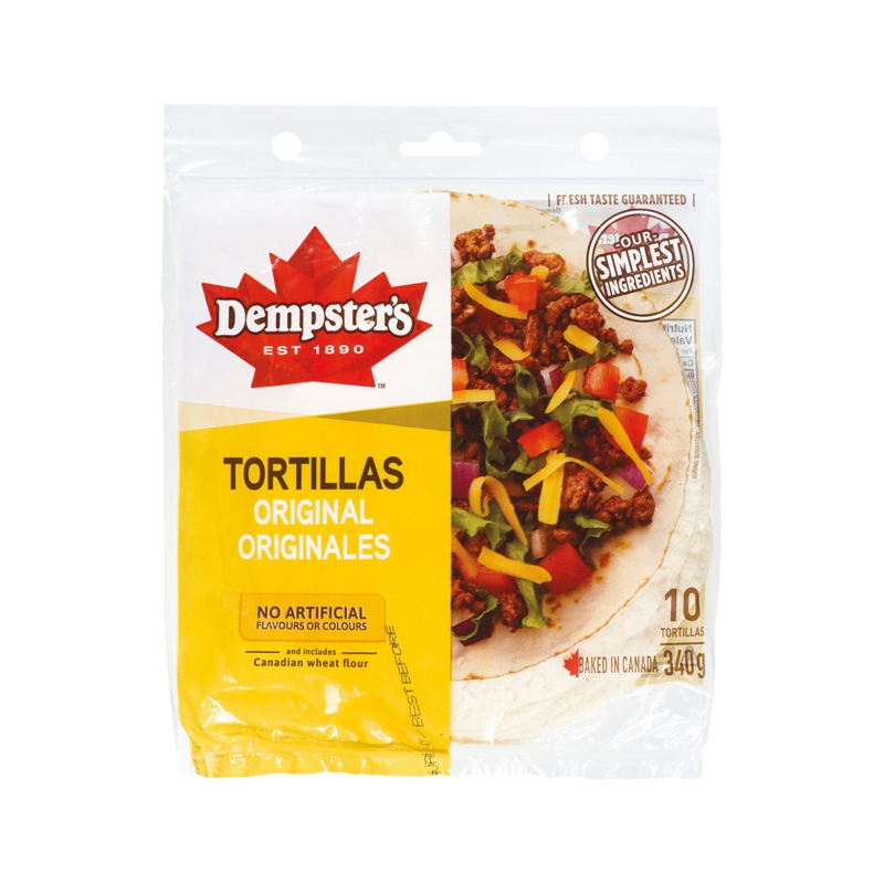 Dempsters Original Tortillas 10 Inch