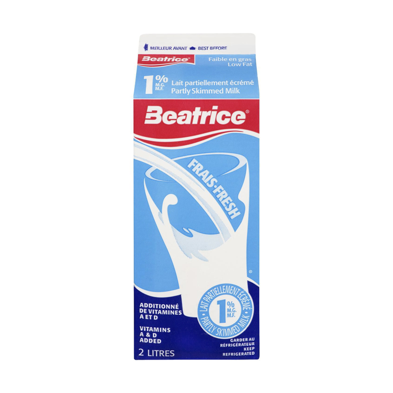 Beatrice 2L 1% Milk