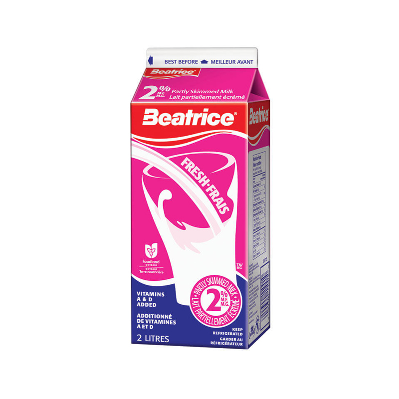 Beatrice 2L 2% Milk