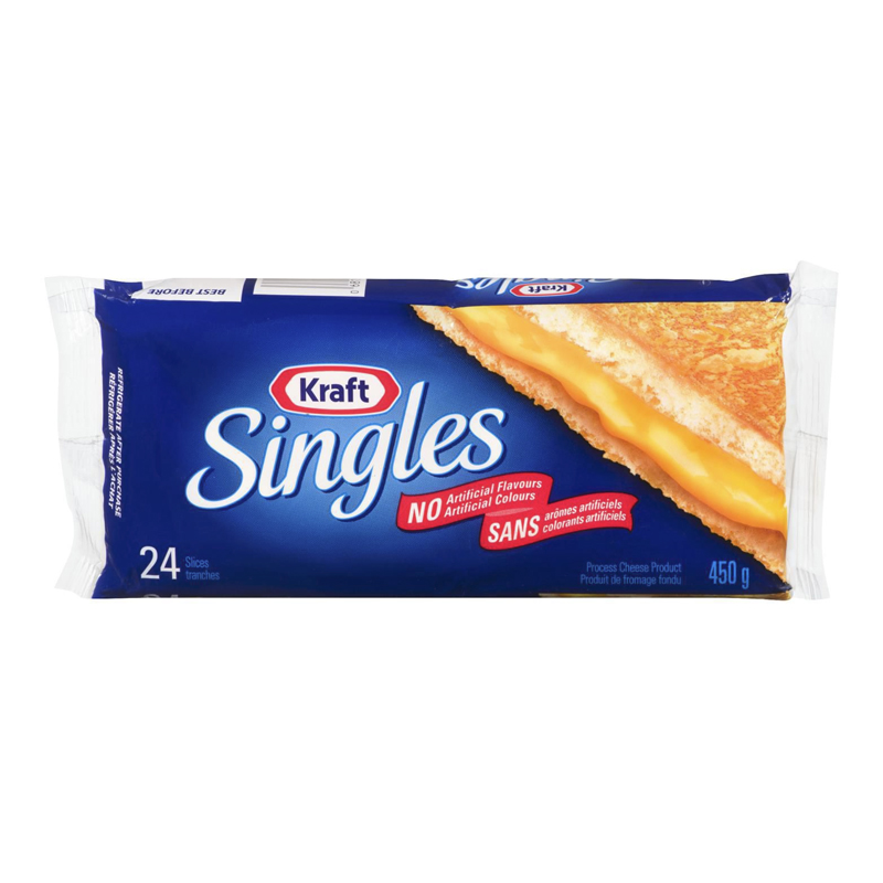 Kraft Singles Cheese Slices, Regular