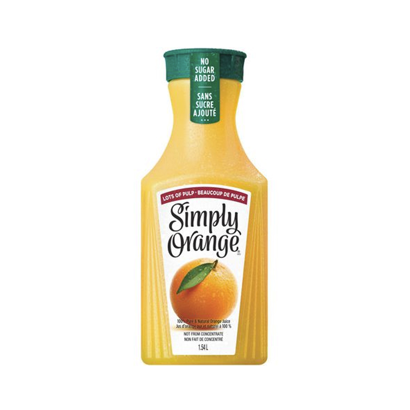 Simply Orange Juice Lots of Pulp