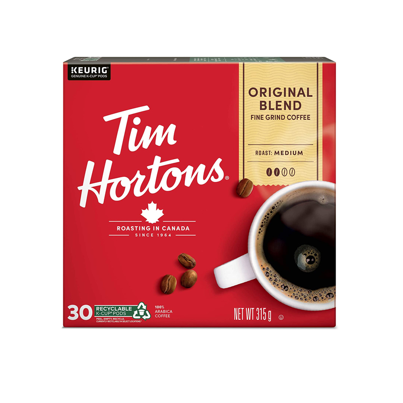 Tim Hortons Original Blend Light Medium Roast K-Cups