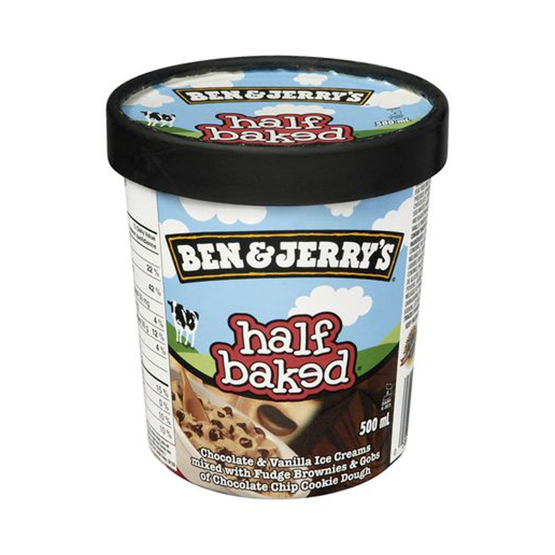 Ben & Jerrys Chocolate Half Baked Ice Cream