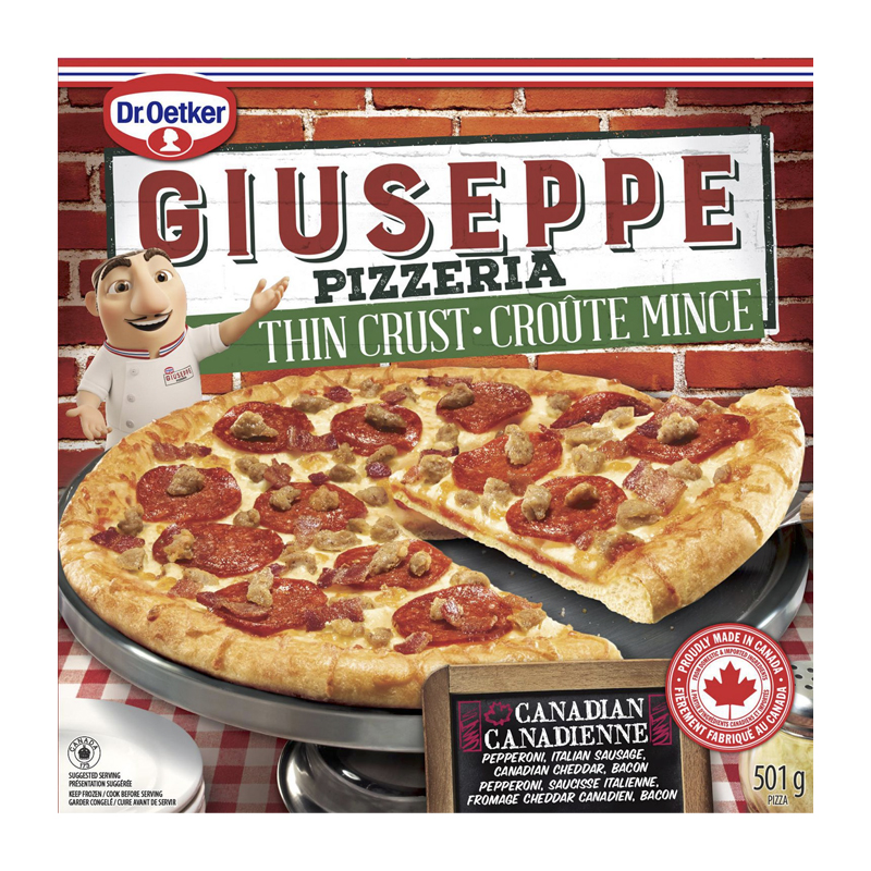 Dr. Oetker Giuseppe Pizzeria Thin Crust, Canadian