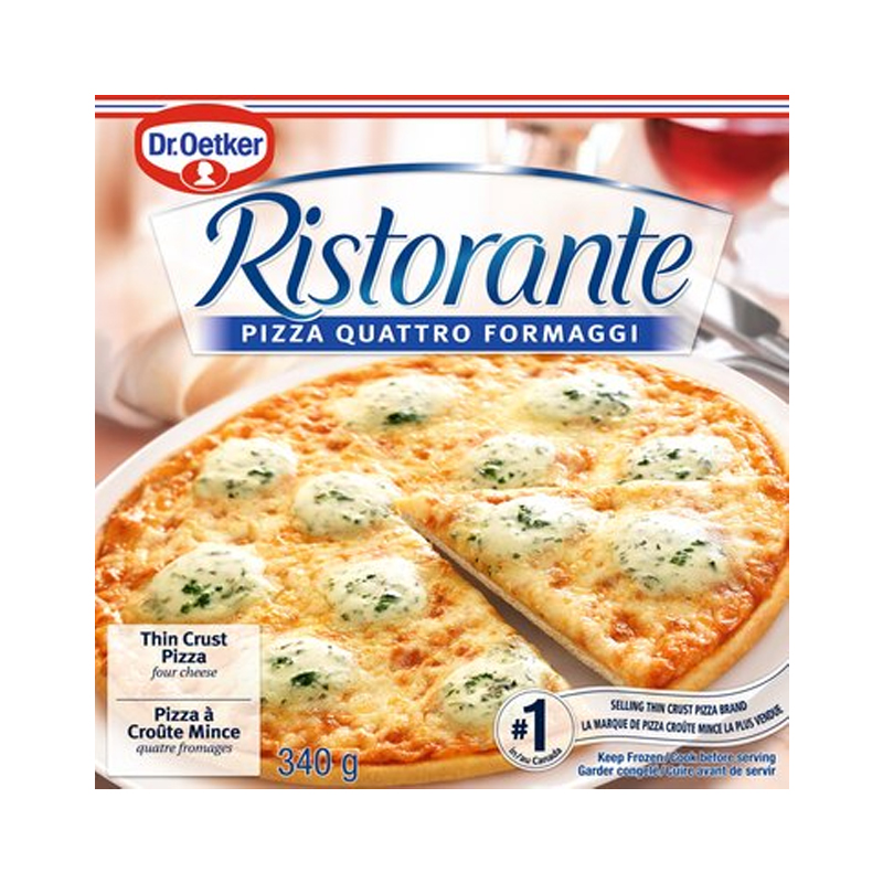 Dr. Oetker Ristorante Thin Crust Pizza, Quattro Formaggi