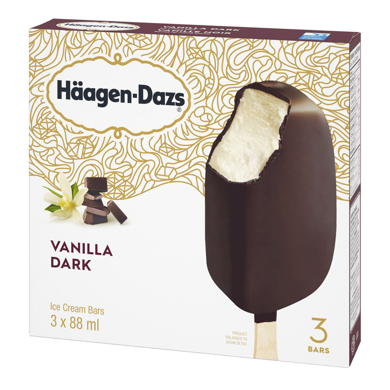 Haagen-Dazs Vanilla Dark Chocolate Ice Cream Bars