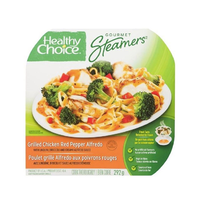 Healthy Choice Steamers Grilled Chicken Red Pepper Alfredo