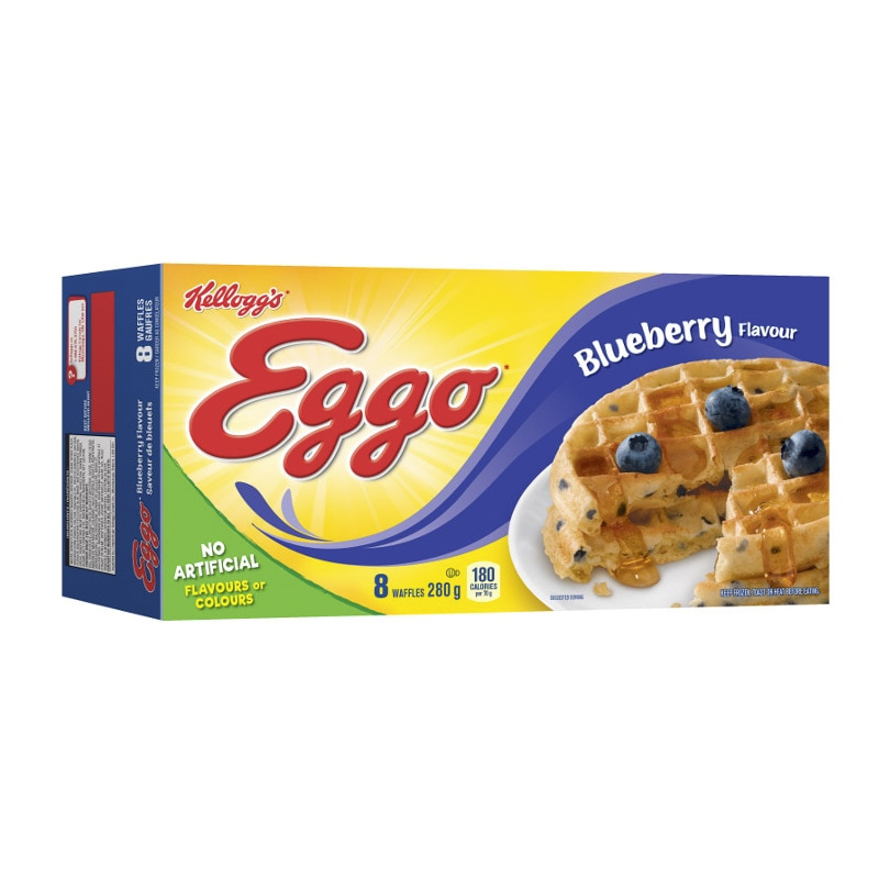 Kelloggs Eggo Waffles Blueberry Flavour