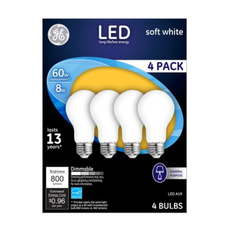 GE LED Soft White Lightbulb 8 Watts