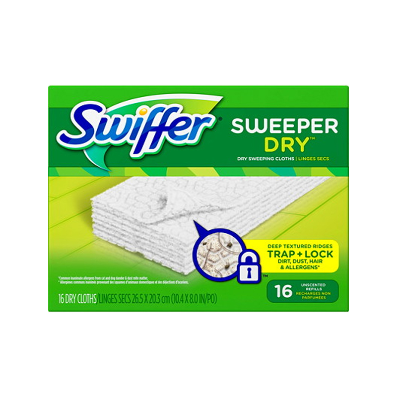 Swiffer Sweeper Dry Pad Refills, Unscented