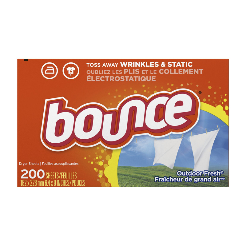 Bounce Dryer Sheets Outdoor Fresh