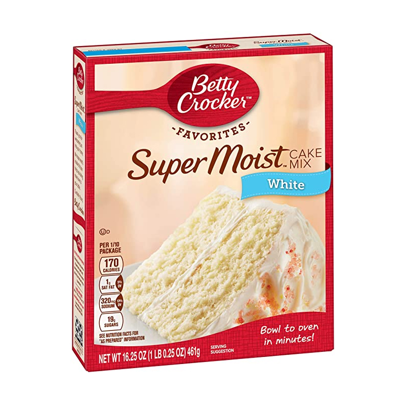 Betty Crocker Super Moist Cake Mix White