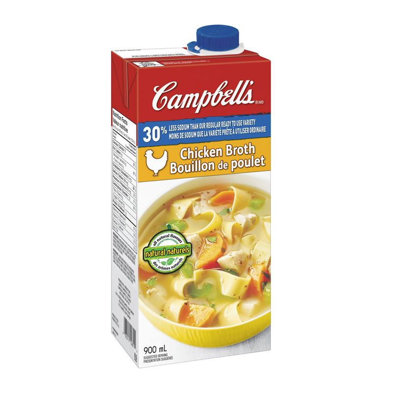 Campbells Ready to Use 30 Percent Less Sodium Chicken Broth
