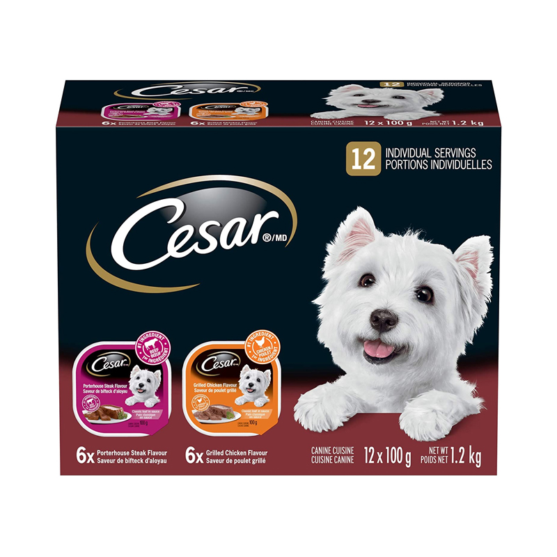Cesar Dog Food Entrees Chicken And Filet Mignon