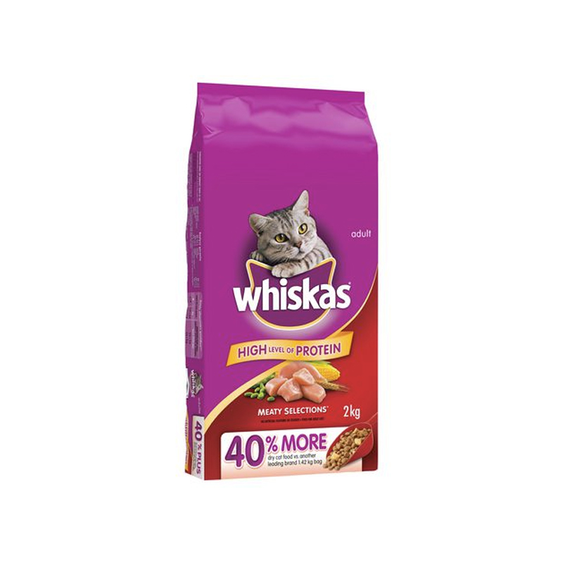 Whiskas Adult Cat Food Meaty Selections