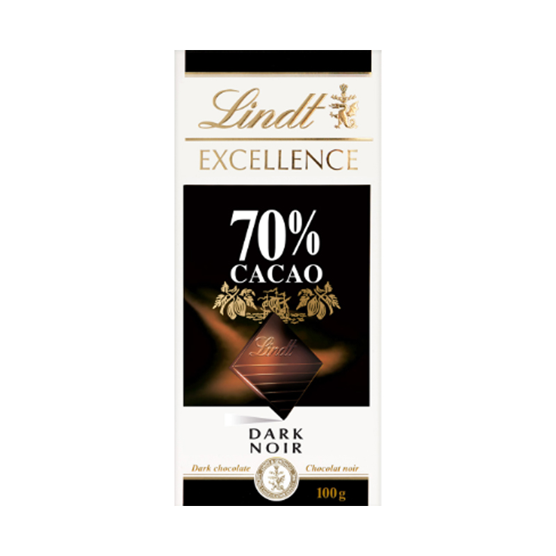 Lindt Excellence 70 Percent Cocoa Bar